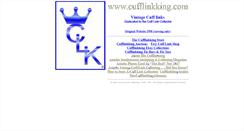 Desktop Screenshot of cufflinkking.com